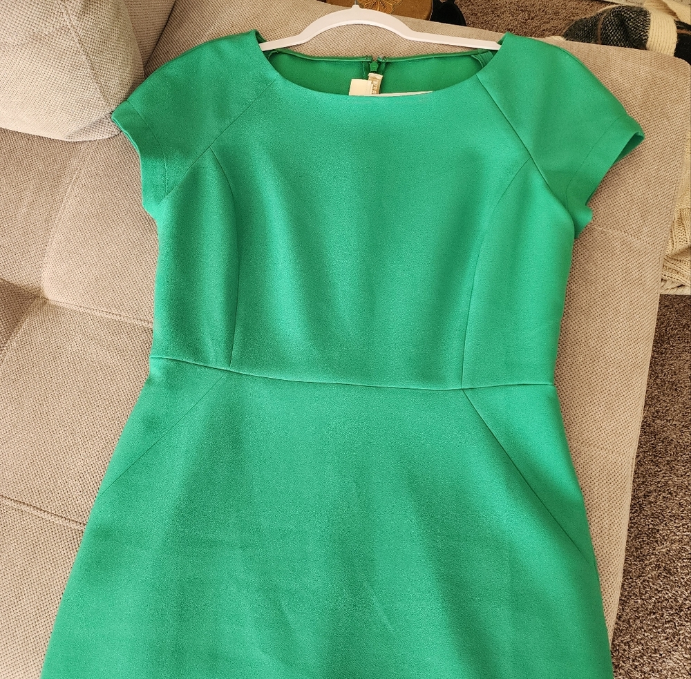 J. Crew Green Midi Dress - Picture 4 of 7